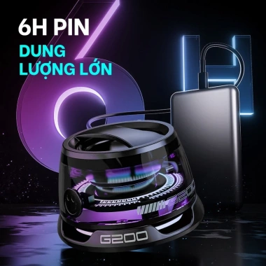 Loa Bluetooth Hít Từ Tính Nam Châm, Trong Suốt LED RGB, 7h Sử Dụng Chỉ 99.000₫ 4