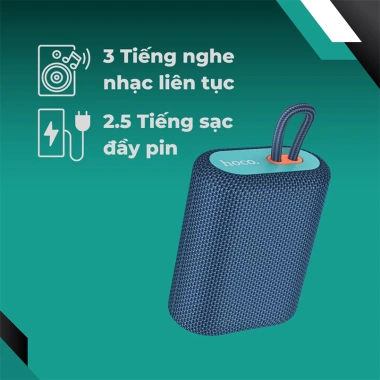 Loa Bluetooth Hoco BS47 - TWS 2 loa, hỗ trợ thẻ nhớ TF, dây treo, chỉ 190.000₫