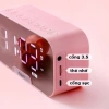 Loa Bluetooth HSON đa chức năng – Đồng hồ LED, nghe nhạc, báo thức, màn hình gương – 127.200₫ 9