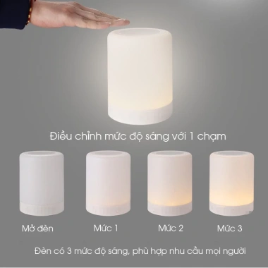Loa Bluetooth Không Dây 2in1 Đèn Ngủ LED Đổi Màu Theo Nhạc - 70,000 VND
