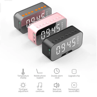Loa Bluetooth không dây S P Q5/G10 – Nghe nhạc, đồng hồ báo thức, giảm còn 151.900 VND 5