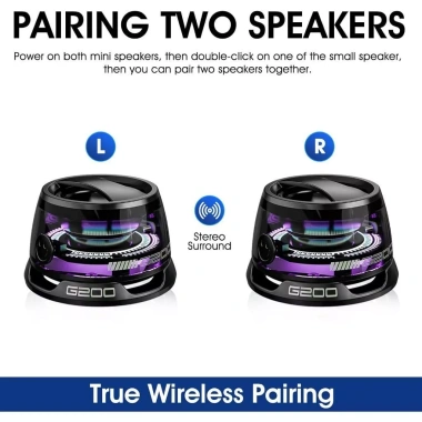 Loa Bluetooth không dây SPRISE G200 từ tính di động mini - Giá đỡ điện thoại