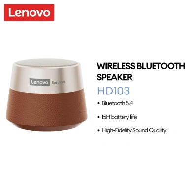 Loa Bluetooth Lenovo HD103 TWS Hi-Fi Stereo - Pin dung lượng lớn, Bluetooth 5.4, âm thanh sống động, di động