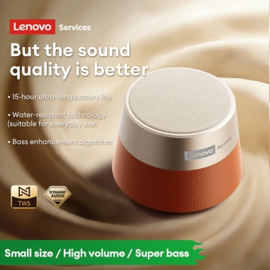 Loa Bluetooth Lenovo HD103 TWS Hi-Fi Stereo - Pin dung lượng lớn, Bluetooth 5.4, âm thanh sống động, di động