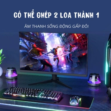 Loa Bluetooth M2 nam châm xuyên thấu LED RGB, pin 7h, đồng bộ 2 loa thành 1 - Giá chỉ 229k 2