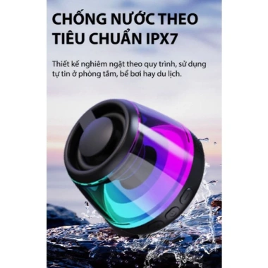 Loa Bluetooth M2 nam châm xuyên thấu LED RGB, pin 7h, đồng bộ 2 loa thành 1 - Giá chỉ 229k 8