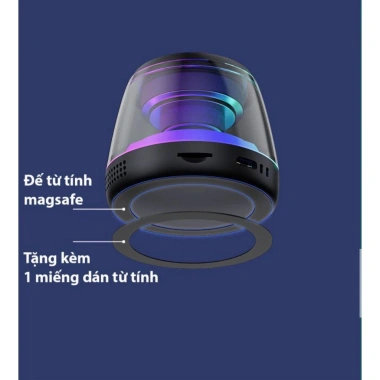 Loa Bluetooth M2 nam châm xuyên thấu LED RGB, pin 7h, đồng bộ 2 loa thành 1 - Giá chỉ 229k 9
