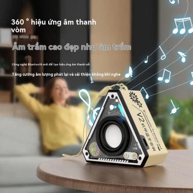 Loa Bluetooth mini Arranz trầm không dây, âm thanh cao, ngoài trời TWS - 79.000₫ 4