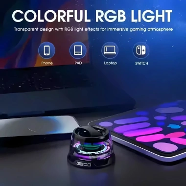 Loa Bluetooth mini Đèn LED đa sắc, âm bass mạnh, phong cách hot, 2 chiếc - Chỉ 80.000 VNĐ 3