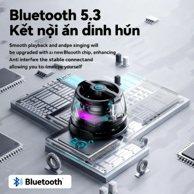 Loa Bluetooth mini Đèn LED đa sắc, âm bass mạnh, phong cách hot, 2 chiếc - Chỉ 80.000 VNĐ 5