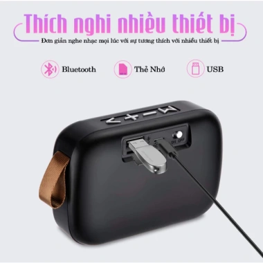 Loa Bluetooth mini không dây bọc vải âm thanh hay bảo hành 12 tháng 42.216 VND