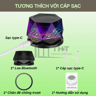 Loa Bluetooth Mini MX G300 THT Không Dây Nam Châm Di Động Đỡ Điện Thoại 109.000đ 10