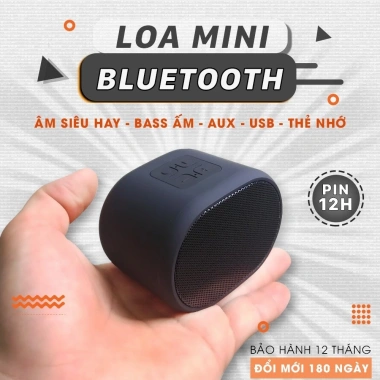 Loa Bluetooth Mini PKD4 Bass Mạnh, Pin Lâu, Hỗ Trợ Thẻ Nhớ, USB và Kết Nối Dây PC 6