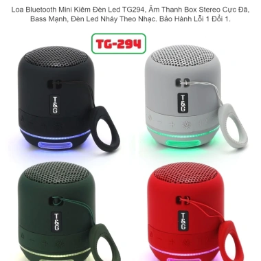 Loa Bluetooth Mini TG-294 5W Bass Cực Mạnh, Nhỏ Gọn, Đa Dạng Thiết Kế, Bảo Hành 24 Tháng - Giá Ưu Đãi 210.000₫