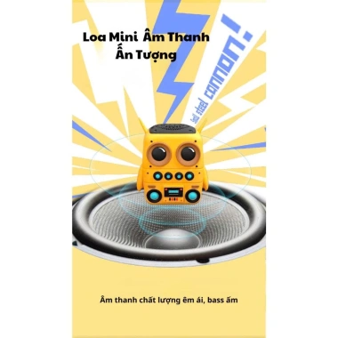 Loa Bluetooth Minion TK-200 - Âm Thanh Sáng, Pin Khỏe, Decor Bàn Làm Việc, Bluetooth 5.0, Giá 95.000 VND 2