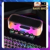 Loa Bluetooth RGB kép âm thanh to trong trẻo bass mạnh decor bàn làm việc giá 199k