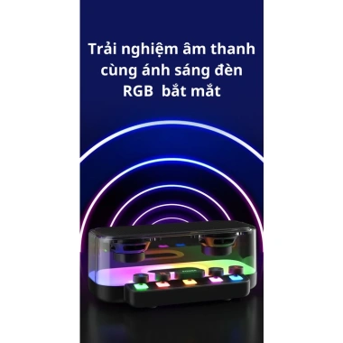 Loa Bluetooth RGB kép âm thanh to trong trẻo bass mạnh decor bàn làm việc giá 199k 2 Loa Bluetooth RGB kép âm thanh to trong trẻo bass mạnh decor bàn làm việc giá 199k 2