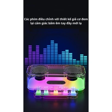 Loa Bluetooth RGB kép âm thanh to trong trẻo bass mạnh decor bàn làm việc giá 199k 4 Loa Bluetooth RGB kép âm thanh to trong trẻo bass mạnh decor bàn làm việc giá 199k 4