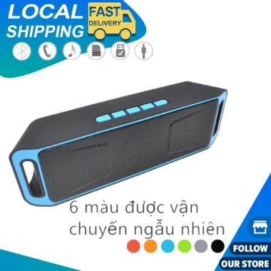 Loa Bluetooth SC208 Mini Di Động Chính Hãng - Bảo Hành 12 Tháng, Siêu Trầm, Dùng Xe Hơi, Giá 88.000 VND