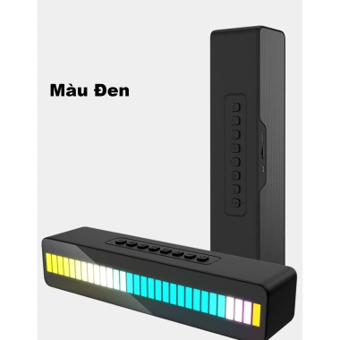 Loa Bluetooth thanh LED RGB nháy theo nhạc, loa kép, màn lọc âm, pin trâu, decor đa chế độ - 200k 5