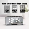 Loa Bluetooth và Đồng hồ báo thức màn hình gương LED, FM Radio Giá chỉ 119.000₫ 3