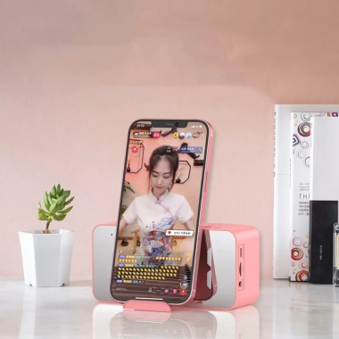 Loa Bluetooth và Đồng hồ báo thức màn hình gương LED, FM Radio Giá chỉ 119.000₫