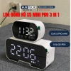 Loa Bluetooth và Đồng hồ báo thức màn hình gương LED, FM Radio Giá chỉ 119.000₫ 9