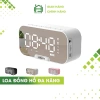 Loa đồng hồ đa chức năng HSON Bluetooth mini, báo thức, FM, LED tráng gương – 189.000đ