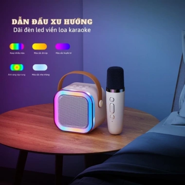 Loa karaoke mini cho bé – Bluetooth, 2 mic không dây, karaoke luxni, giá chỉ 99.750₫ 3
