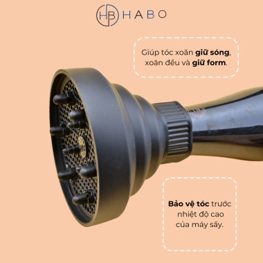 Loa sấy tóc xoăn gấp gọn silicon, máy sấy đa năng công suất mạnh, chỉ 89.000 VND (giá gốc 107.690 VND)