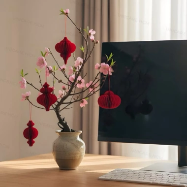 Lồng Đèn Giấy Cứng Mini Đỏ Đậm Hot Trend Trang Trí Tết 2.026 (20 tặng 1) 50.000₫