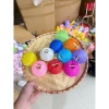 Lồng đèn mini 7.5cm đủ màu vải lụa chống nước - Trang trí Tết, Trung Thu, cafe, 100k 2