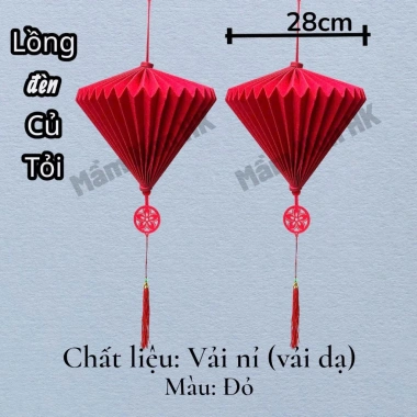 Lồng đèn vải nỉ 28cm - Trang trí Tết Sẻ Lớn, Giá chỉ 85.500₫ (Giảm giá) 9 Lồng đèn vải nỉ 28cm - Trang trí Tết Sẻ Lớn, Giá chỉ 85.500₫ (Giảm giá) 9
