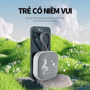 Longma M-1 Loa Bluetooth Di Động Từ Tính, Gắn Nhanh Cho Xe Đạp, Xe Máy, Điện Thoại - Giá 160.000₫