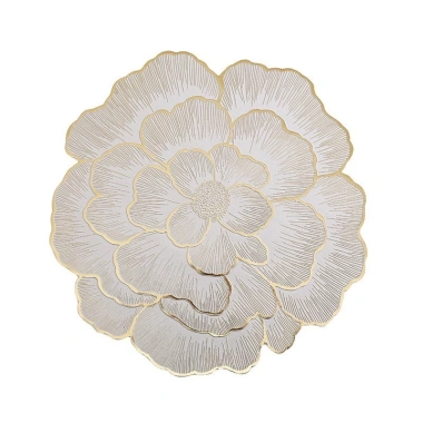 Lót bàn ăn PVC phong cách Bắc Âu hoa mẫu đơn, trang trí sáng tạo, giá chỉ 25.000₫