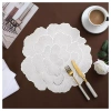 Lót bàn ăn PVC phong cách Bắc Âu hoa mẫu đơn, trang trí sáng tạo, giá chỉ 25.000₫ 4