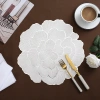 Lót bàn ăn PVC phong cách Bắc Âu hoa mẫu đơn, trang trí sáng tạo, giá chỉ 25.000₫ 5