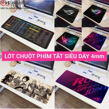 Lót Chuột Pad 3D Đẹp May Bo Viền Chắc Chắn 80x30/21x26 - Bền Bỉ Giá Rẻ 35k
