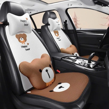 Lót ghế ô tô Gấu Bear tản nhiệt công nghệ Italia siêu thoáng, thoải mái, giá chỉ 96.600₫