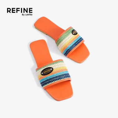 Lovito Refine Dép sandal bệt nữ tóc tết thanh lịch LR28E038 - Đệm êm, cao cấp