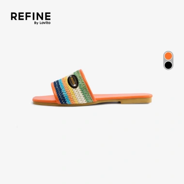 Lovito Refine Dép sandal bệt nữ tóc tết thanh lịch LR28E038 - Đệm êm, cao cấp