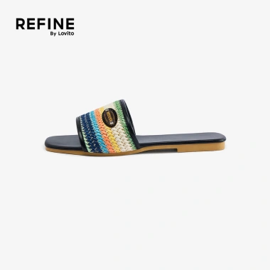 Lovito Refine Dép sandal bệt nữ tóc tết thanh lịch LR28E038 - Đệm êm, cao cấp