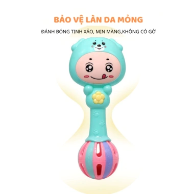 Lục lạc Babysun 7 Món cho Bé sơ sinh 0-6 tháng - Xúc xắc phát triển giác quan, vận động tinh, giảm giá 20k 3