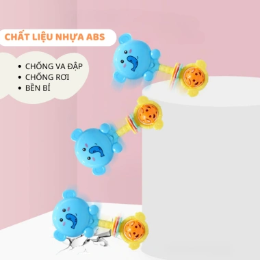 Lục lạc Babysun 7 Món cho Bé sơ sinh 0-6 tháng - Xúc xắc phát triển giác quan, vận động tinh, giảm giá 20k 4
