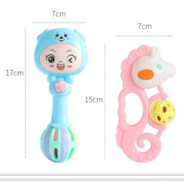 Lục lạc Babysun 7 Món cho Bé sơ sinh 0-6 tháng - Xúc xắc phát triển giác quan, vận động tinh, giảm giá 20k 6