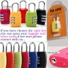 Luimo TSA002 Túi Chìa Khóa Đa Năng Hành Lý Vali Hải Quân TSA, Khóa SBS Bảo Mật 3