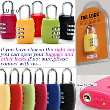Luimo TSA002 Túi Chìa Khóa Đa Năng Hành Lý Vali Hải Quân TSA, Khóa SBS Bảo Mật