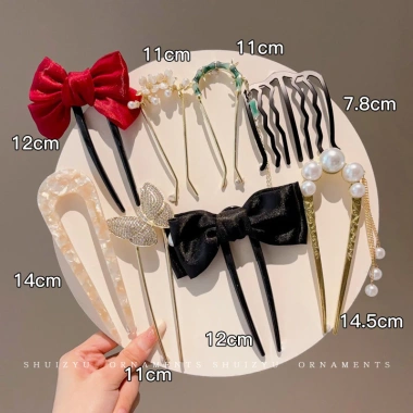 Lược tua rua kim loại hình U thanh lịch - Phụ kiện tóc thời trang nữ, chỉ 10.000₫