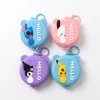 Lược xếp gọn mini 2in1 có gương và móc treo khóa balo, tiện lợi du lịch 7