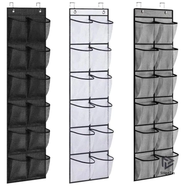 Lưới treo tường 12/24 - Giá để đồ trong suốt, sắp xếp giày, túi đựng đồ, tủ quần áo đa năng (MỚI)
